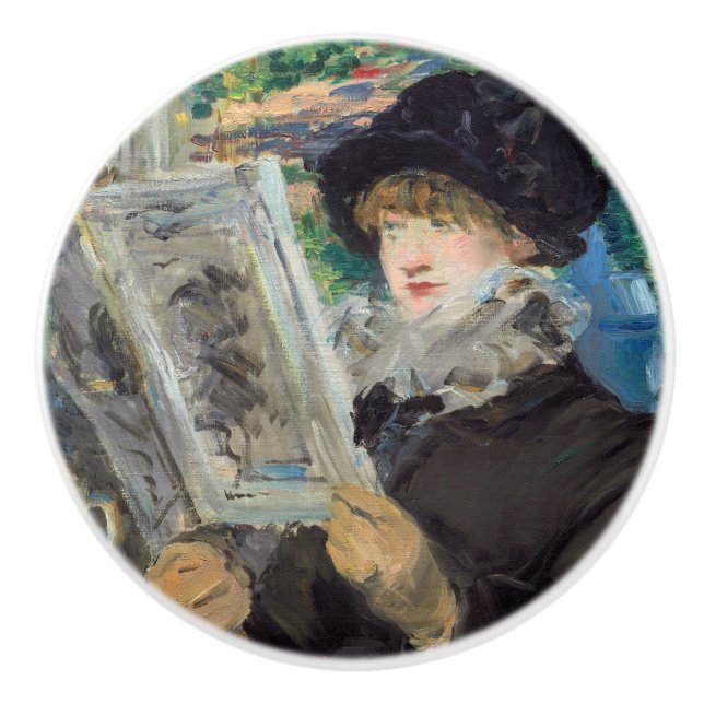 Edouard Manet - Woman Reading Knopp (Framsidan)