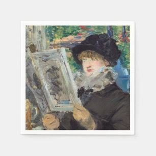 Edouard Manet - Woman Reading Pappersservett