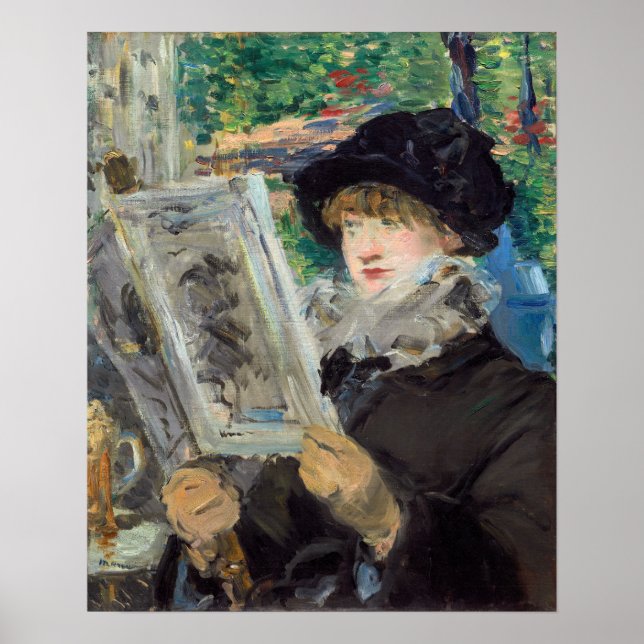 Edouard Manet - Woman Reading Poster (Framsidan)