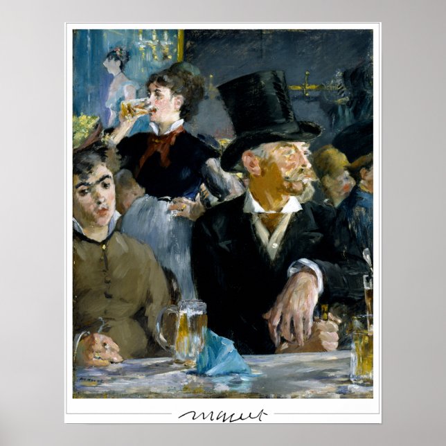 Édouard Manet Zedign Art Poster nr 14 (Framsidan)