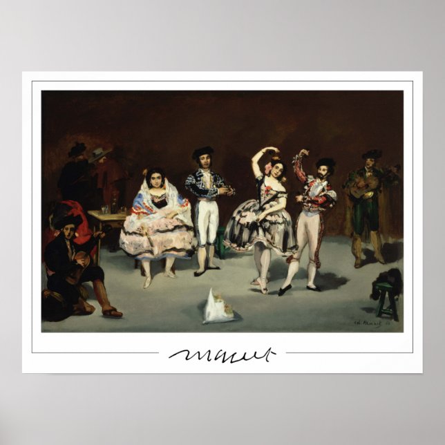 Édouard Manet Zedign Art Poster nr 18 (Framsidan)