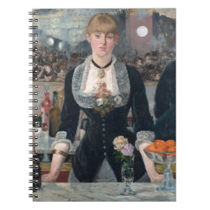 Edouard Manets A Pub vid Folies-Bergère Anteckningsbok Med Spiral