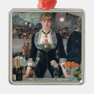 Edouard Manets A Pub vid Folies-Bergère Julgransprydnad Metall