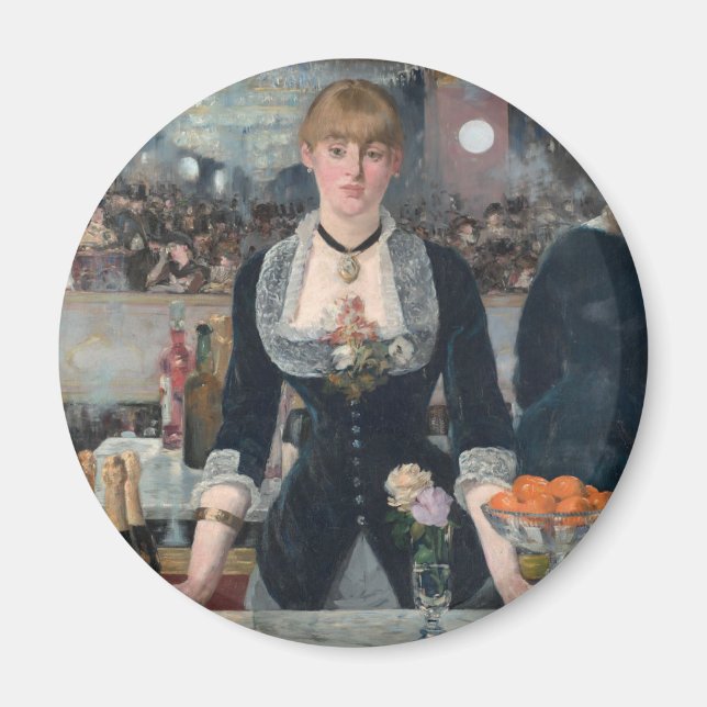 Edouard Manets A Pub vid Folies-Bergère Magnet (Framsidan)