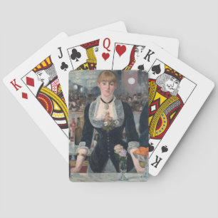 Edouard Manets A Pub vid Folies-Bergère Spel Kort