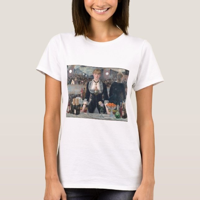 Edouard Manets A Pub vid Folies-Bergère Tee Shirt (Framsida)