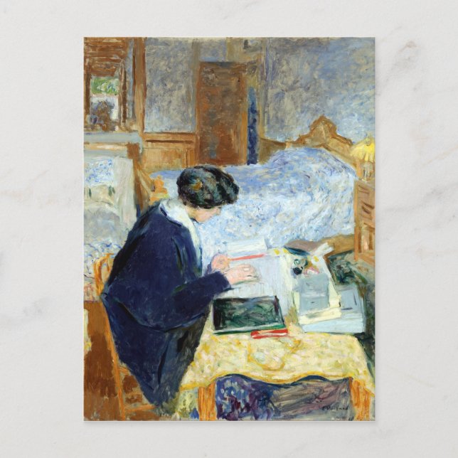 Edouard Vuillard Lucy Hessel Reading Vykort (Framsida)