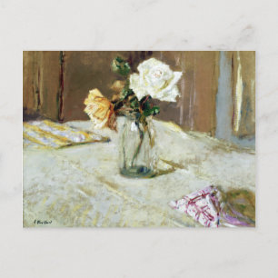 Edouard Vuillard Rosor i Glass Vas Vykort