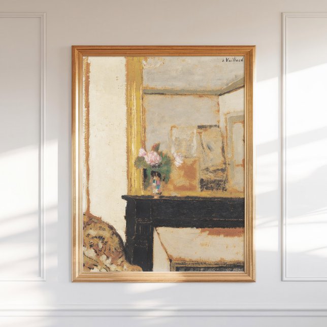 Edouard Vuillard Vas of Flowers på Mantelpart Poster (Skapare uppladdad)