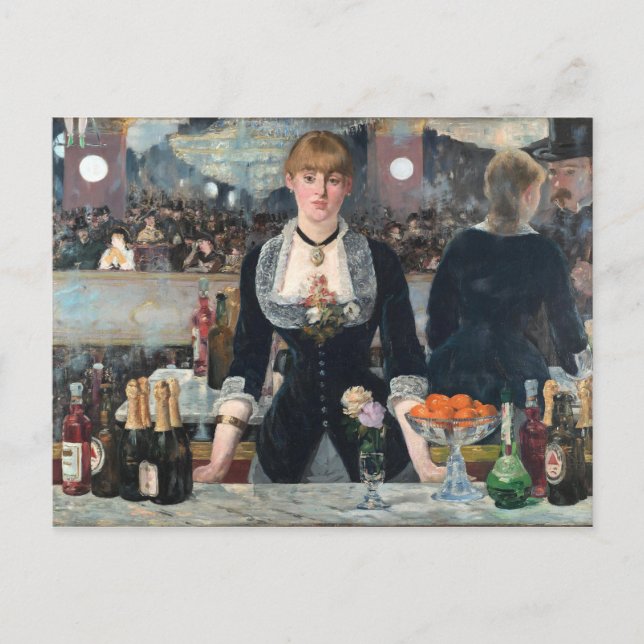EDOUART MANET - A pub vid Folies-Bergere 1882 Vykort (Framsida)