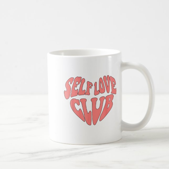 Edr6 Retro Self Love Valentine Day Positive Valent Kaffemugg (Höger)