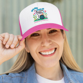 EDS Awareness Zebra Hat Keps