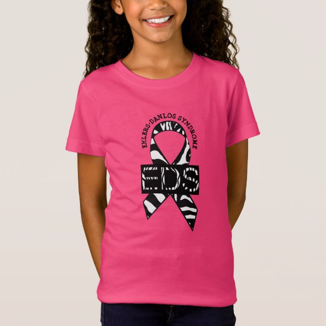 EDS Ehlers-Danlos Syndrome Awareness Shirt T Shirt (Framsida)