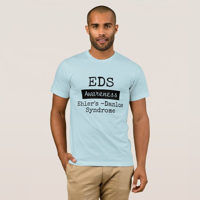 EDS Ehlers-Danlos Syndrome Awareness Shirt Tee Shirt (Hel framsida)