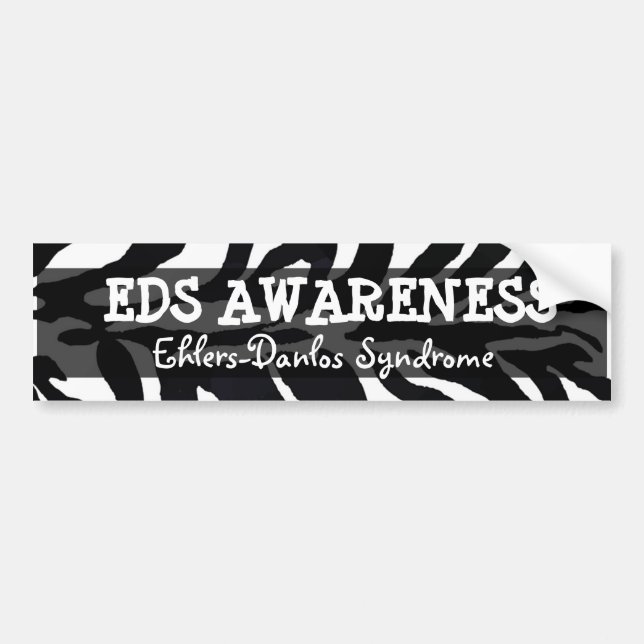 EDS Ehlers-Danlos syndrome Bumper Sticker Bildekal (Framsidan)