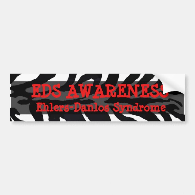 EDS Ehlers-Danlos syndrome Bumper Sticker Bildekal (Framsidan)