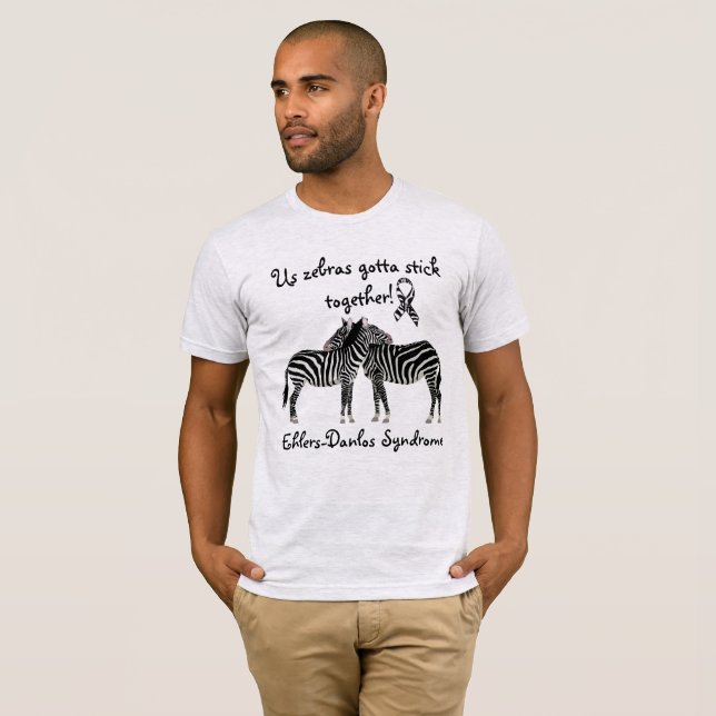 EDS Ehlers-Danlos syndrome Support Awareness Shirt Tee (Hel framsida)