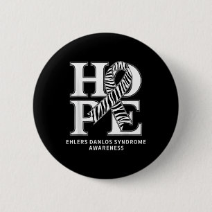 Eds Hope Zebra Ribbon Ehlers Danlos Syndrome Medve Knapp