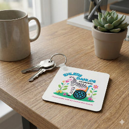 EDS-medvetandegörande Zebra Keychain Nyckelring