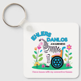 EDS-medvetandegörande Zebra Keychain Nyckelring