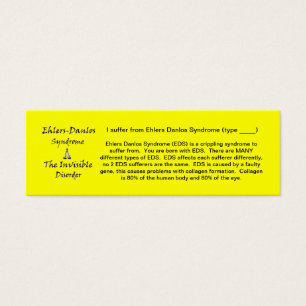 EDS-medvetenhet - Smala Litet Visitkort