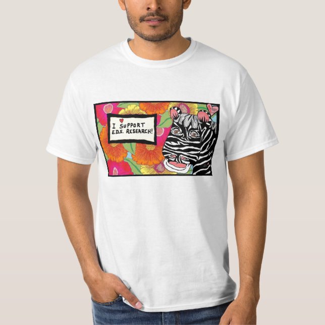 EDS Research-5upportZebra 02 T-shirt (Framsida)