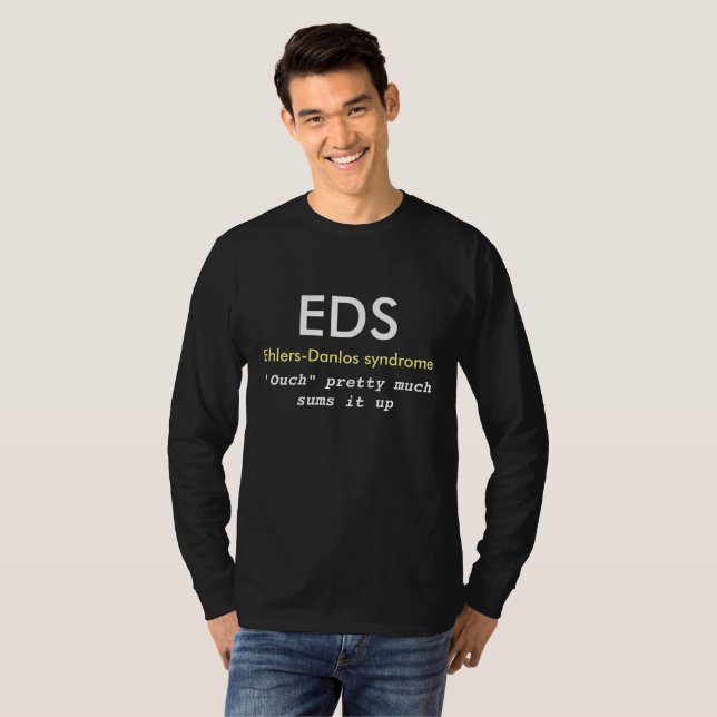 EDS T shirt (Ehlers-Danlos syndrome) Awareness (Hel framsida)