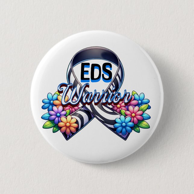 EDS Warrior | Ehlers-Danlos Syndrome T-Shirt Knapp (Framsida)