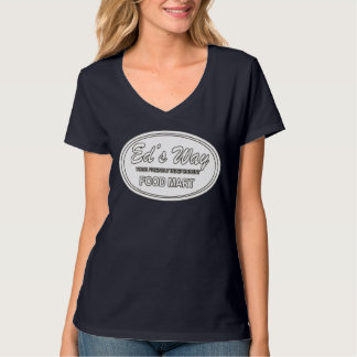 Ed's Way T-shirt, Inverterad vit logotyp T Shirt