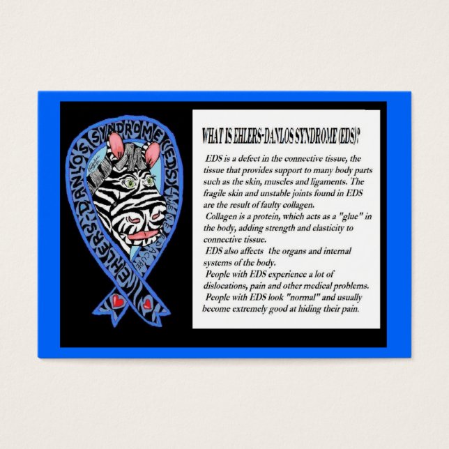 EDS Zebra Awareness, Wallet Card. Visitkort (Framsidan)