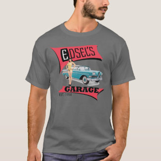 Edsels garage i rosor tee shirt