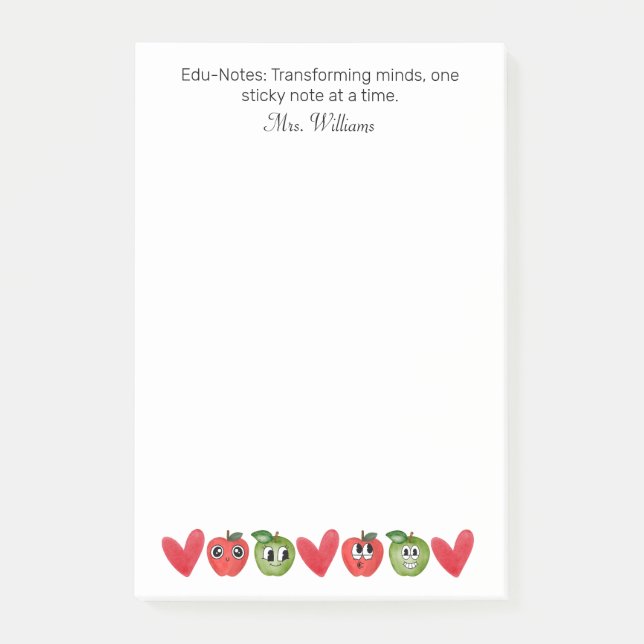 Edu-Notes: Omformningsmind,Läraruppskattning Post-it Block (Framsida)