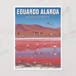 Eduardo Avaroas nationella reserv Bolivia Travel Vykort