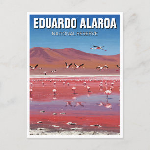 Eduardo Avaroas nationella reserv Bolivia Travel Vykort