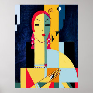 Eduardo G Benito stil Art Deco Poster