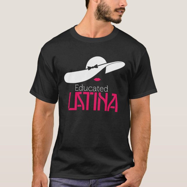 Educated Latina Graduation T Shirt (Framsida)