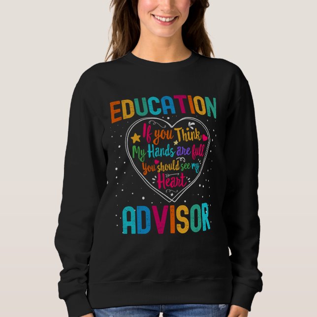 Education Advisor Appreciation Week Back to School T Shirt (Framsida)