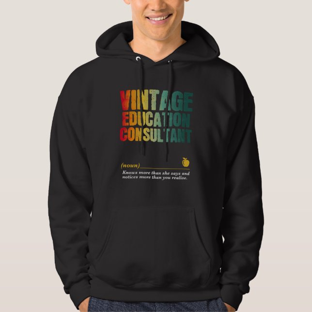 Education Consultant Appreciation Week Back to Sch Hoodie (Framsida)