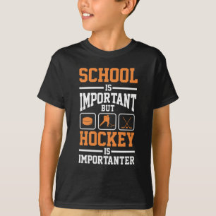 Education Ice Hockey Player Defense Forward Goalie T Shirt