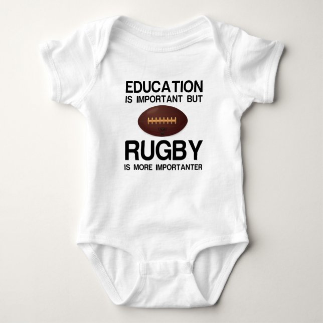 EDUCATION IMPORTANT RUGBY IMPORTANTER T SHIRT (Framsida)