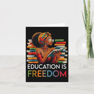Education Is Dom Black Teacher Books Black History Kort