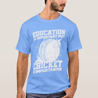 Education Is Important But Batandball Sports famil T Shirt