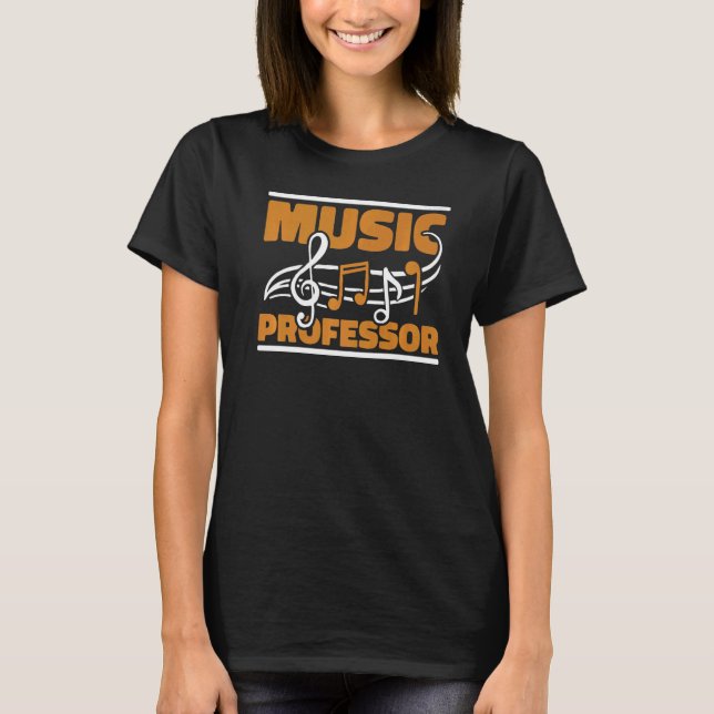Education Notes School Educator Music Lärare T Shirt (Framsida)