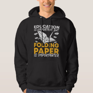 Education Origami Master och Origami Artist Papper Hoodie