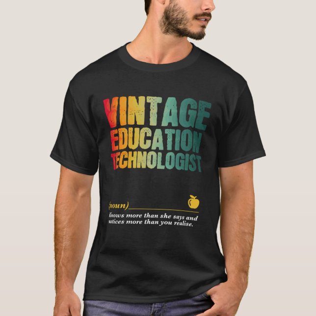 Education Technologist Appreciation Week Back to S T Shirt (Framsida)