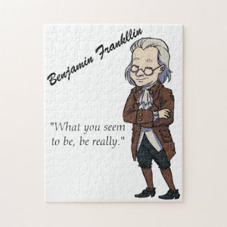 Educational Benjamin Franklin Quote History Puzzle Pussel