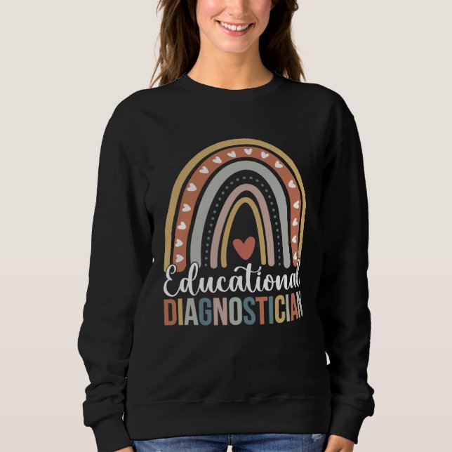 Educational Diagnostician Rainbow Educational Diag T Shirt (Framsida)