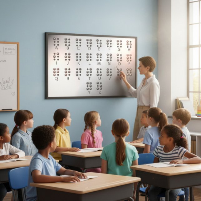 Educational Poster with Braille Alphabet (Skapare uppladdad)