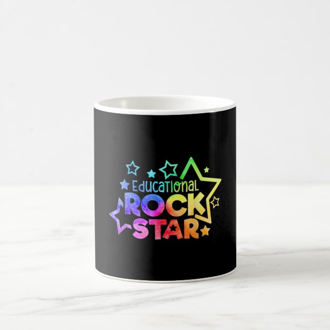 EDUCATIONAL ROCKSTAR Funny Teacher Citat till Kaffemugg (Center)