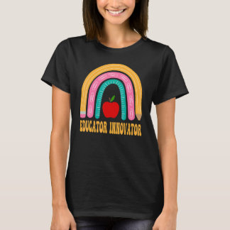 Educator Innovator Rainbow Cute Back To School App T Shirt